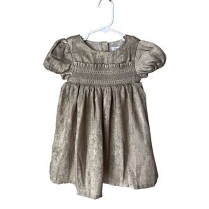 Tommy Bahama Gold Metallic Formal Dress Size 2T Girls